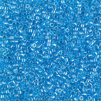 5 Grams of 11/0 Miyuki DELICA Beads - Transparent Ocean Blue Luster