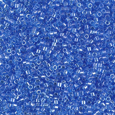 5 Grams of 11/0 Miyuki DELICA Beads - Transparent Azure Luster
