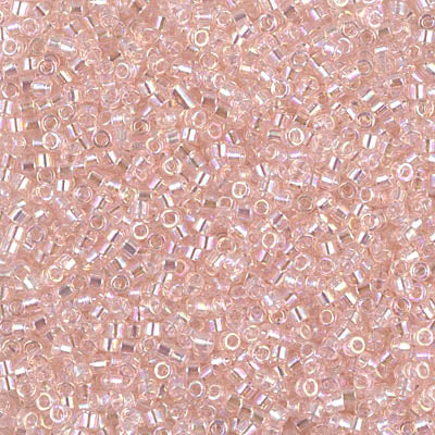 5 Grams of 11/0 Miyuki DELICA Beads - Transparent Pink Mist AB