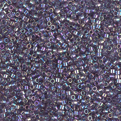5 Grams of 11/0 Miyuki DELICA Beads - Transparent Light Amethyst AB