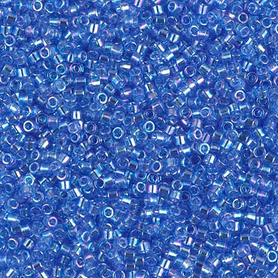 5 Grams of 11/0 Miyuki DELICA Beads - Transparent Azure AB