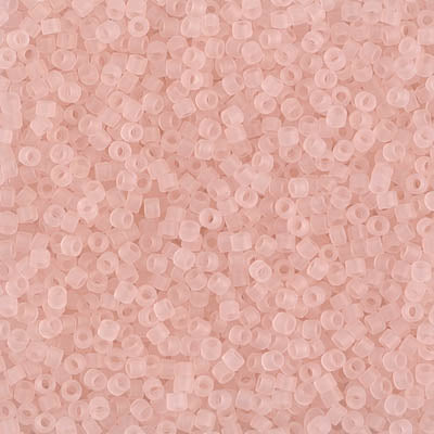 5 Grams of 11/0 Miyuki DELICA Beads - Matte Transparent Pink Mist