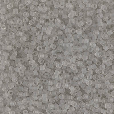 5 Grams of 11/0 Miyuki DELICA Beads - Transparent Grey Mist