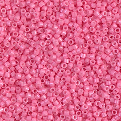 11/0 Miyuki DELICA Bead Pack - Dyed Opaque Carnation Pink