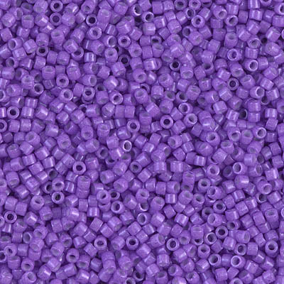 5 Grams of 11/0 Miyuki DELICA Beads - Dyed Opaque Red Violet