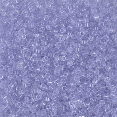 5 Grams of 11/0 Miyuki DELICA Beads - Transparent Pale Amethyst