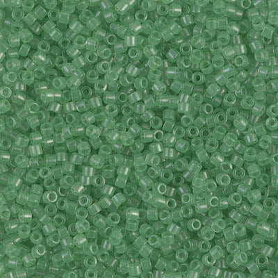5 Grams of 11/0 Miyuki DELICA Beads - Transparent Mint