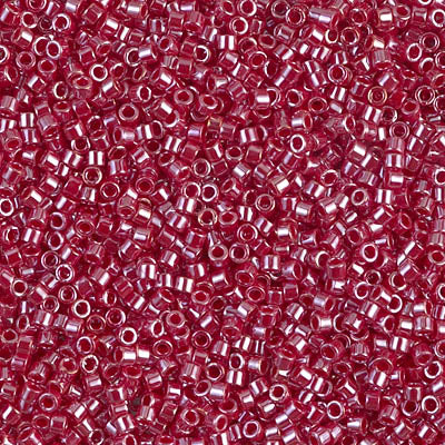5 Grams of 11/0 Miyuki DELICA Beads - Opaque Cadillac Red Luster