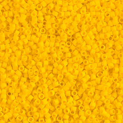 11/0 Miyuki DELICA Bead Pack - Matte Opaque Canary