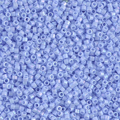 5 Grams of 11/0 Miyuki DELICA Beads - Matte Opaque Agate Blue AB