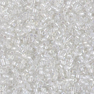 5 Grams of 11/0 Miyuki DELICA Beads - Pearl Lined Crystal AB