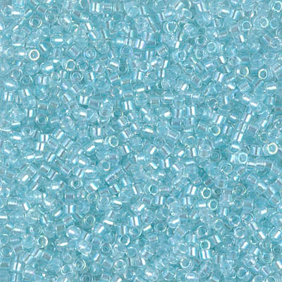 5 Grams of 11/0 Miyuki DELICA Beads - Pearl Lined Glacier Blue AB