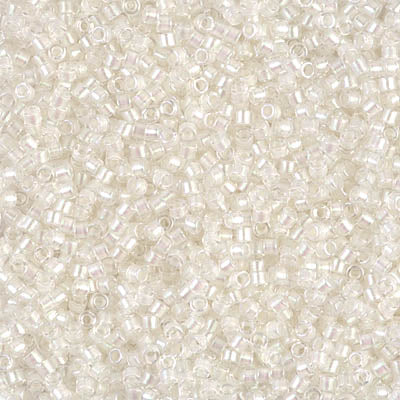 5 Grams of 11/0 Miyuki DELICA Beads - Pearl Lined Transparent Pale Beige AB