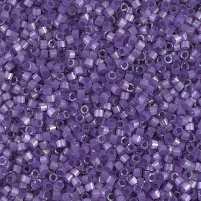 5 Grams of 11/0 Miyuki DELICA Beads - Dyed Lilac Silk Satin