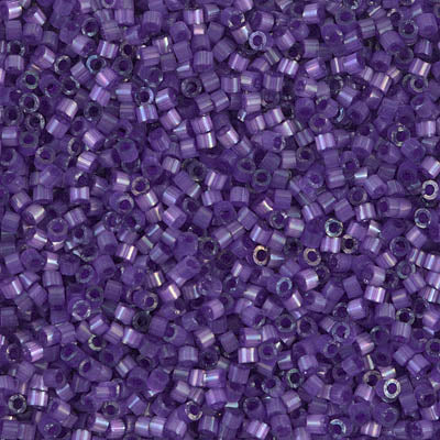 5 Grams of 11/0 Miyuki DELICA Beads - Dyed Purple Silk Satin