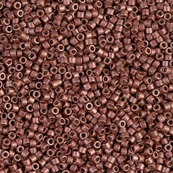 5 Grams of 11/0 Miyuki DELICA Beads - Duracoat Galvanized Matte Dark Berry