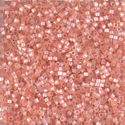5 Grams of 11/0 Miyuki DELICA Beads - Silk Inside Dyed Cinnamon AB