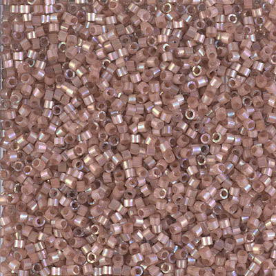 5 Grams of 11/0 Miyuki DELICA Beads - Silk Inside Dyed Beige AB