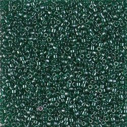 5 Grams of 11/0 Miyuki DELICA Beads - Transparent Emerald Luster
