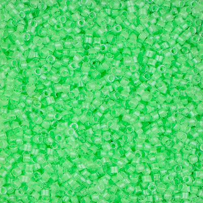 5 Grams of 11/0 Miyuki DELICA Beads - Luminous Mint Green