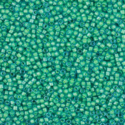 5 Grams of 11/0 Miyuki DELICA Beads - Luminous Mermaid Green