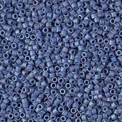 5 Grams of 11/0 Miyuki DELICA Beads - Matte Opaque Glazed Bayberry AB