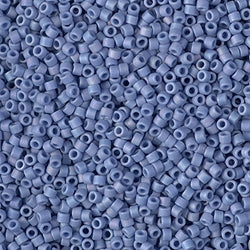 5 Grams of 11/0 Miyuki DELICA Beads - Matte Opaque Glazed Mermaid Blue AB