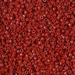 5 Grams of 11/0 Miyuki DELICA Beads - Duracoat Opaque Dyed Shanghai Red
