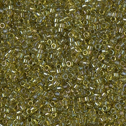 11/0 Miyuki DELICA Beads - Fancy Lined Lime