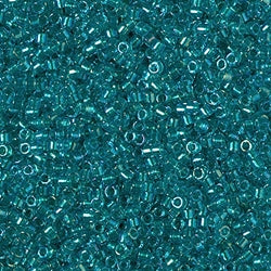 5 Grams of 11/0 Miyuki DELICA Beads - Fancy Lined Teal