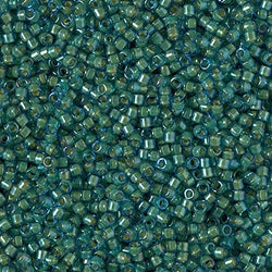 5 Grams of 11/0 Miyuki DELICA Beads - Fancy Lined Spruce