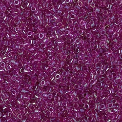 5 Grams of 11/0 Miyuki DELICA Beads - Fancy Lined Magenta