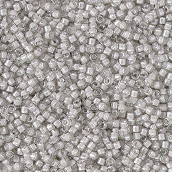 5 Grams of 11/0 Miyuki DELICA Beads - Fancy Lined Moonstone