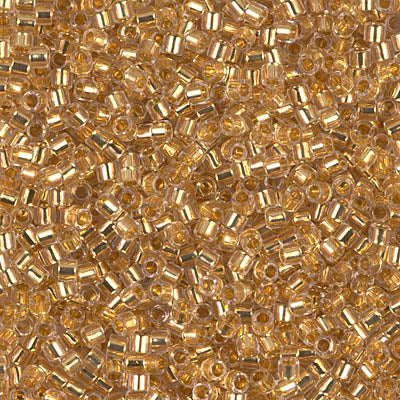 10/0 Miyuki DELICA Beads - 24kt Gold Lined Crystal