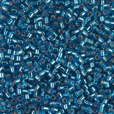 10/0 Miyuki DELICA Beads - Silverlined Capri Blue