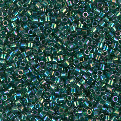 10/0 Miyuki DELICA Beads - Transparent Emerald AB