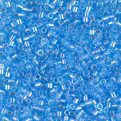 10/0 Miyuki DELICA Beads - Transparent Aqua AB
