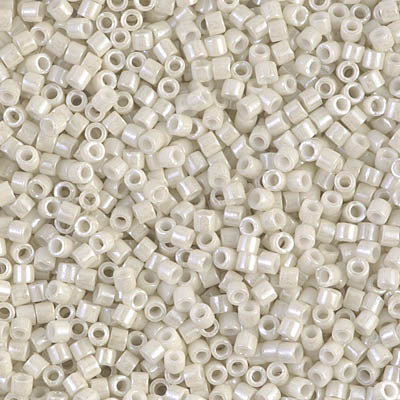 10/0 Miyuki DELICA Beads - Opaque Limestone Luster