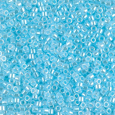 10/0 Miyuki DELICA Beads - Light Aqua Ceylon