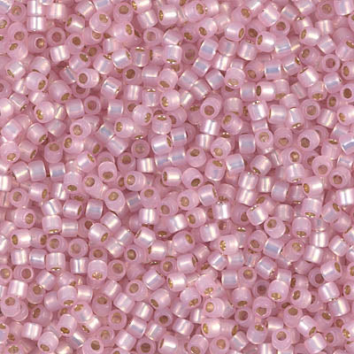 10/0 Miyuki DELICA Beads - Dyed Rose Silverlined Alabaster
