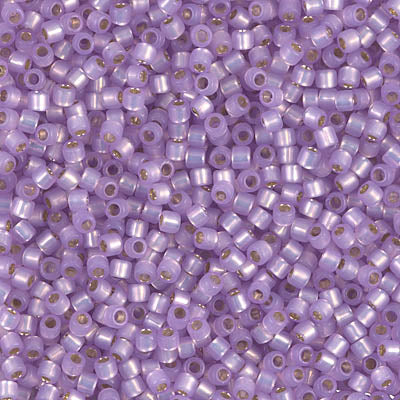 10/0 Miyuki DELICA Beads - Dyed Lilac Silverlined Alabaster