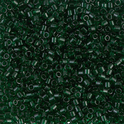 10/0 Miyuki DELICA Beads - Transparent Dark Emerald