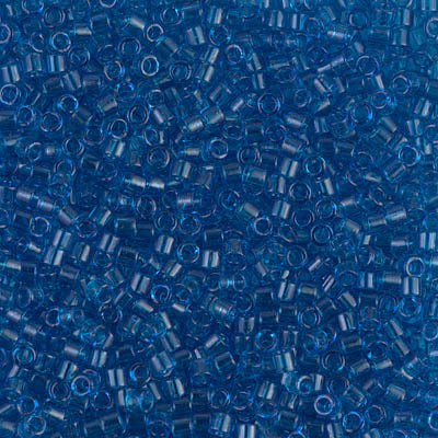 10/0 Miyuki DELICA Beads - Transparent Capri Blue