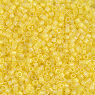 10/0 Miyuki DELICA Beads - Matte Transparent Yellow AB