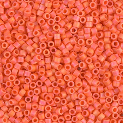 10/0 Miyuki DELICA Beads - Matte Opaque Orange AB