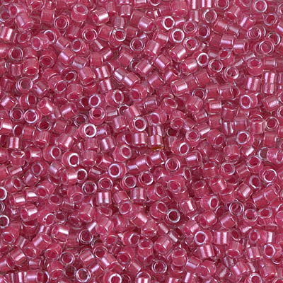 10/0 Miyuki DELICA Beads - Sparkling Rose Lined Crystal