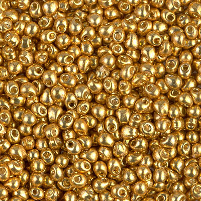 Miyuki 2.8mm DROP Beads - Duracoat Galvanized Gold