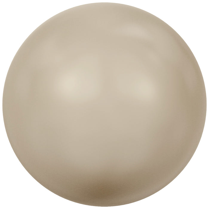 Crystal Brilliance 6mm Round Pearls - Platinum