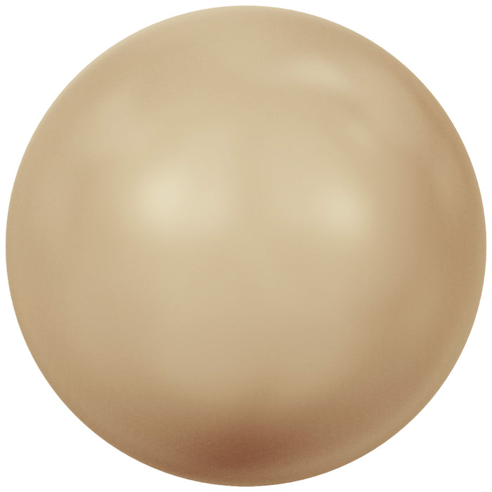 Crystal Brilliance 5mm Round Pearls - Vintage Gold