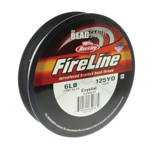 6 LB Fireline Beading Thread - Crystal (125 yards)